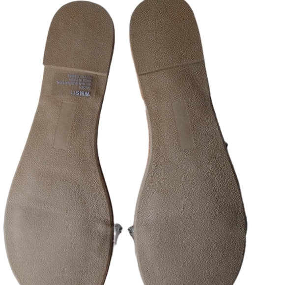 Dolce Vita Gilden Clear Rhinestone Silver Tone Buckle Sandals Size 11 EUC - Picture 2 of 4